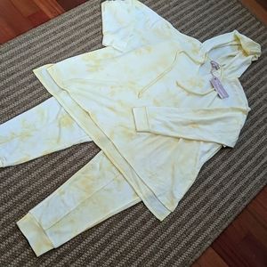 Brushed NEW Lounge Set Tie Dye Hoodie Pants 1X